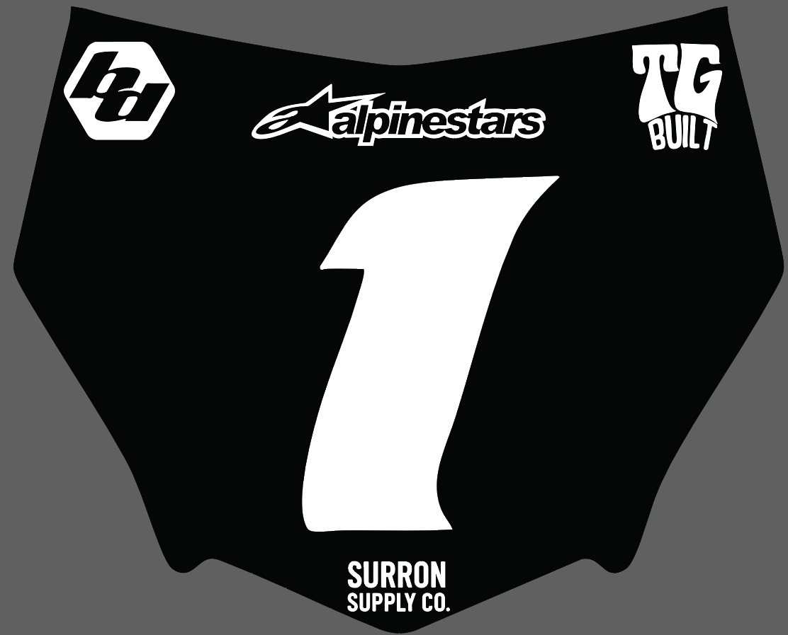 MotoCutz Plate Decal