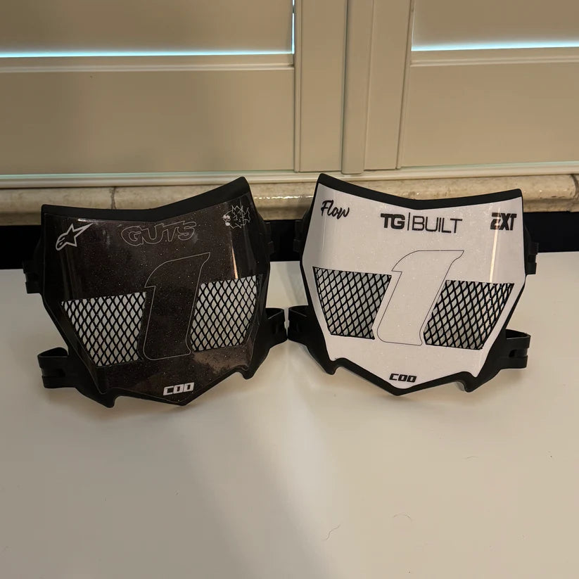 "MotoCutz" Vented Front Number Plate