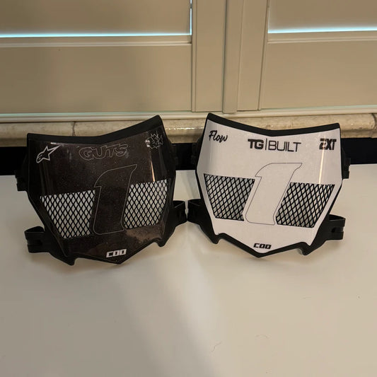 "MotoCutz" Vented Front Number Plate