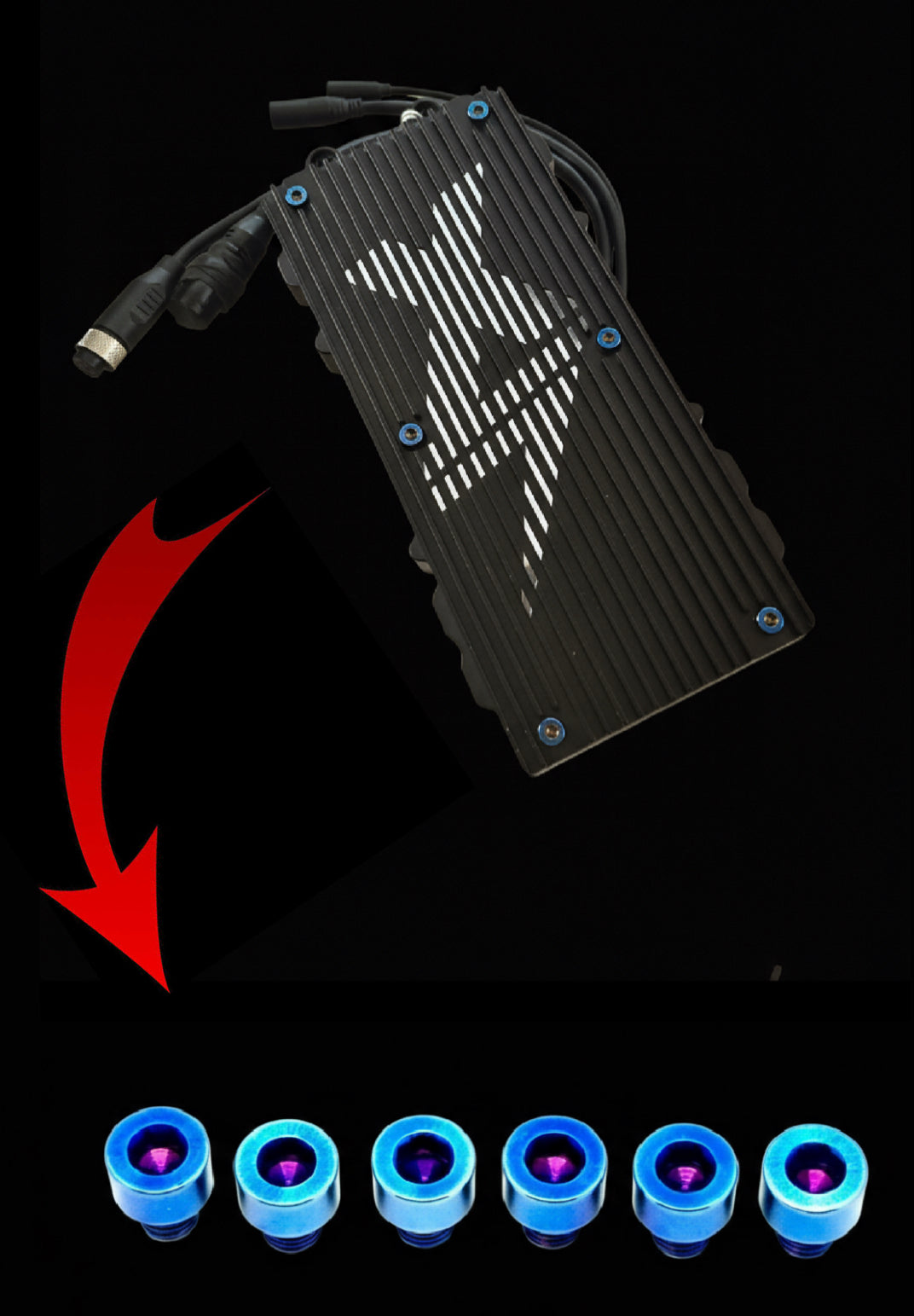 EBMX X9000 Heat Sink Titanium Bolts