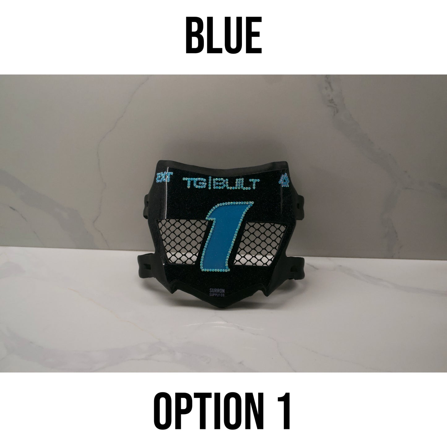 Bedazzled MotoCutz Front Vented Number Plate