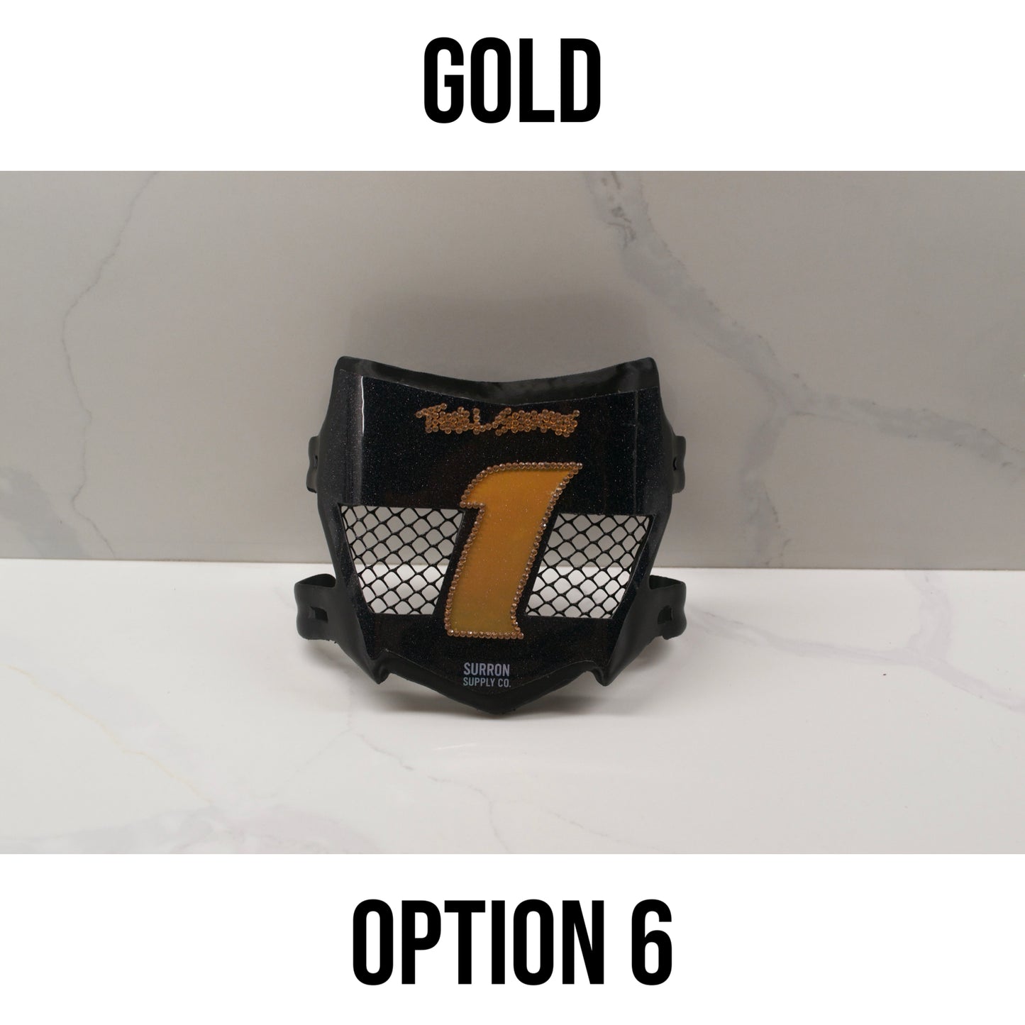 Bedazzled MotoCutz Front Vented Number Plate